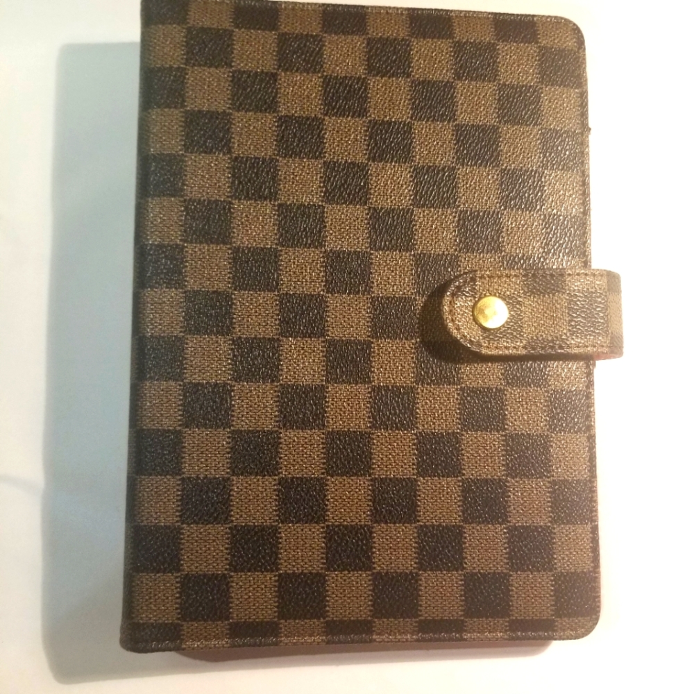 Brown Checkered A5 Planner